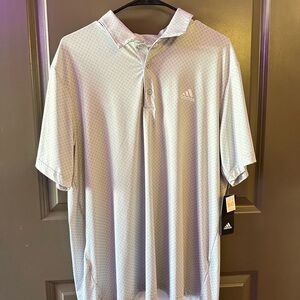 Adidas Men's Light Gray Polo Shirt